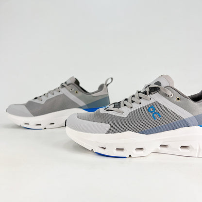 On Running Cloudmonster – Grey & Cobalt Blue Unisex Maximum Cushion Road Running Shoes