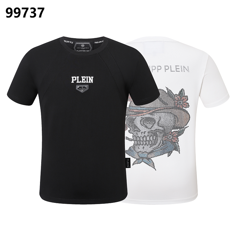 P**P Men's Collector Edition Logo Emblem T-Shirt | Black White