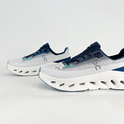 On Running Cloudeclipse – Grey & Navy Blue Unisex High-Performance Road Running Shoes