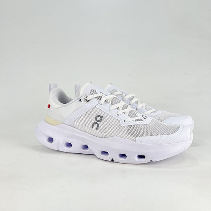 On Running Cloudmonster – Sage & White Unisex Maximum Cushion Running Shoes