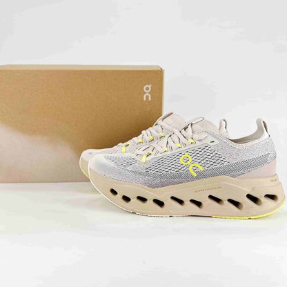 On Cloudsurfer Max – Sand & Pearl Unisex Soft Cushioned Breathable Running Shoes