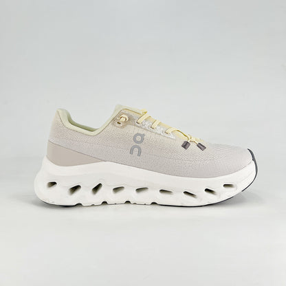 On Running Cloudeclipse – Ivory & Lemon Yellow Unisex High-Performance Road Running Shoes