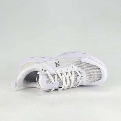 On Running Cloudmonster – All White Unisex Maximum Cushion Road Running Shoes
