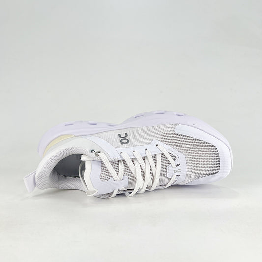On Running Cloudmonster – All White Unisex Maximum Cushion Road Running Shoes