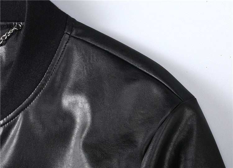 NEW-PP Leather Jacket
