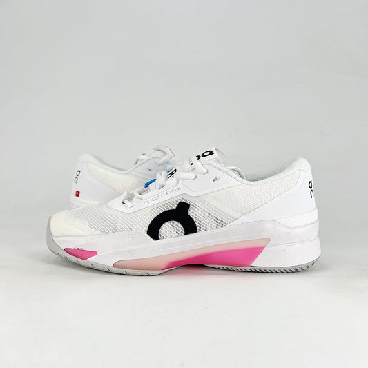 On The Roger Pro Fire – White & Hot Pink Unisex Breathable Anti-Slip Tennis Shoes