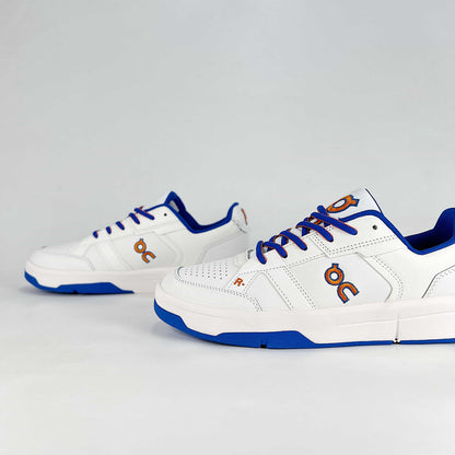 On THE ROGER CH Varsity – White & Royal Blue Unisex Premium Tennis-Inspired Lifestyle Sneakers