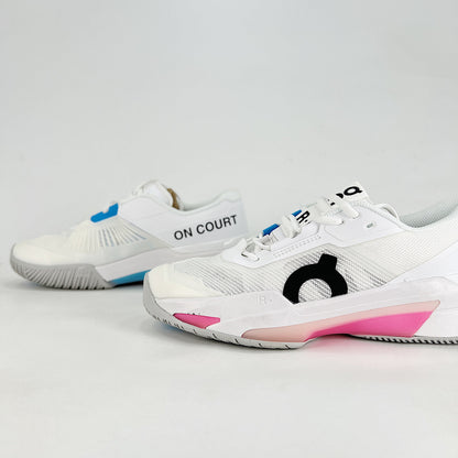 On The Roger Pro Fire – White & Hot Pink Unisex Breathable Anti-Slip Tennis Shoes