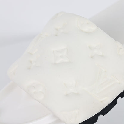 L***V Cream White Faux Shearling Fluffy Wide Strap Platform Slide Sandals — Spring Summer Boutique Limited Edition