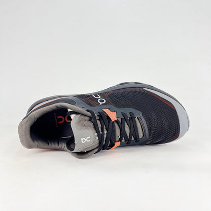 On Running Cloudvista – Black & Grey & Coral Orange Unisex High-Performance Trail Running Shoes