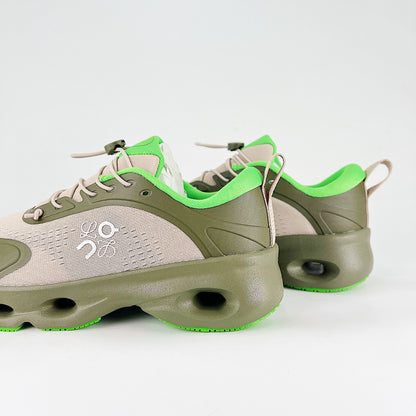 On x Loewe Cloudaway – Sand & Olive Green Unisex Premium Collaboration Lifestyle Sneakers