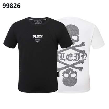 P**P Men's Power Dressing Logo Emblem T-Shirt | Black White