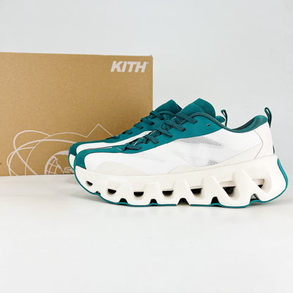 On x Kith Cloudswift – White & Teal Green Unisex Premium Collaboration Lifestyle Sneakers