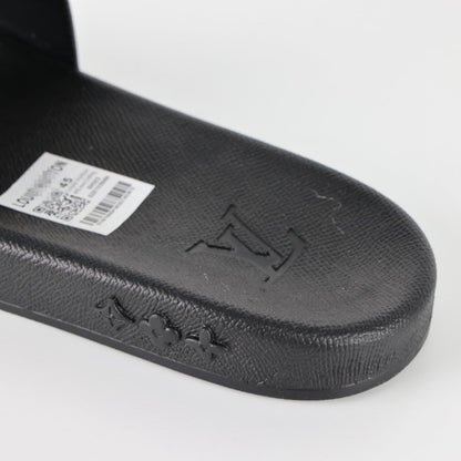 L***V Damier Ebene Waterfront Wide Strap Slide Sandals — Spring Summer Boutique Limited Edition
