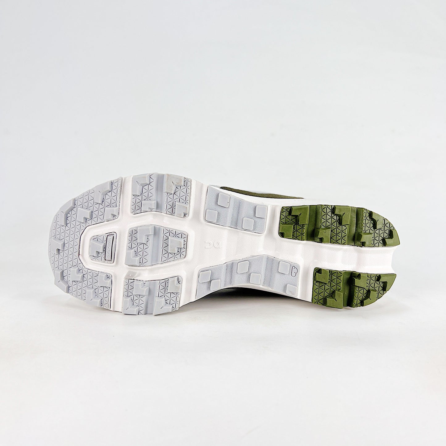 On Running Cloudnova – White & Olive Green Unisex Lifestyle Running Shoes