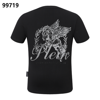 P**P Men's Essential Logo Emblem T-Shirt | Black White