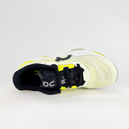 On The Roger Pro Fire – Ivory White & Neon Yellow Unisex Breathable Anti-Slip Tennis Shoes