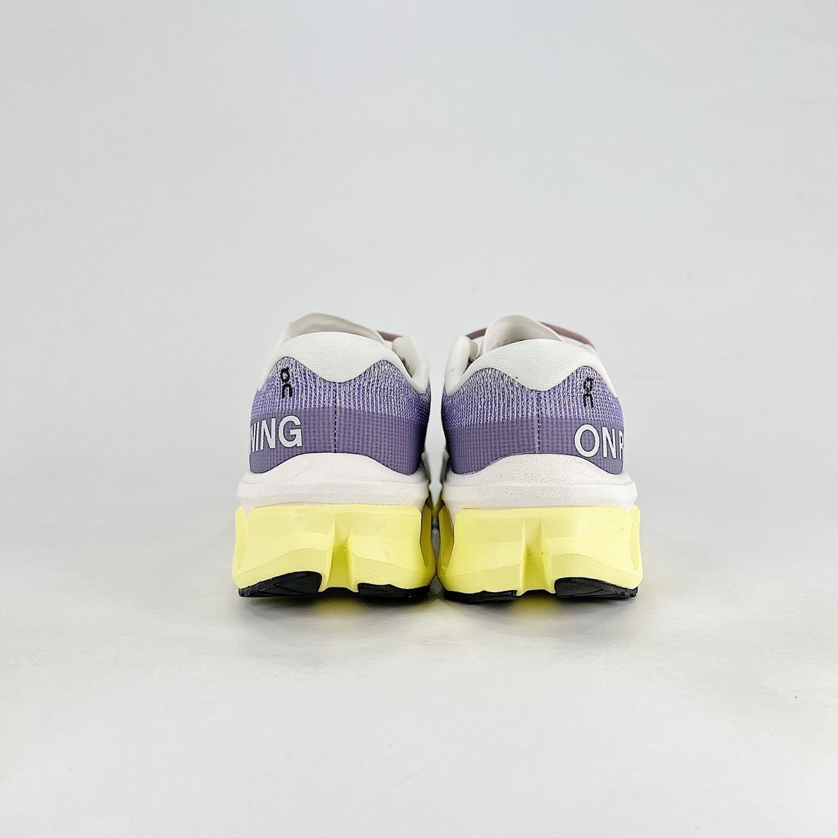 On Cloudmonster 3 – Women's Lightweight Breathable Maximum Cushioning Running Shoes | Lavender & Neon Yellow