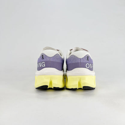 On Cloudmonster 3 – Women's Lightweight Breathable Maximum Cushioning Running Shoes | Lavender & Neon Yellow