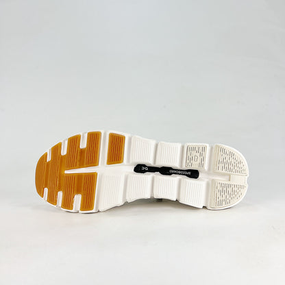 On Running Cloud 6 Versa – All White & Gum Unisex Lifestyle Running Shoes