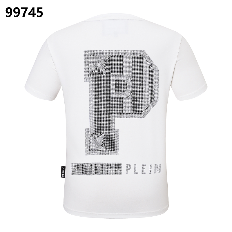 P**P Men's Father's Day Logo Emblem T-Shirt | Black White