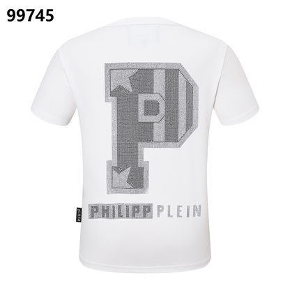 P**P Men's Father's Day Logo Emblem T-Shirt | Black White